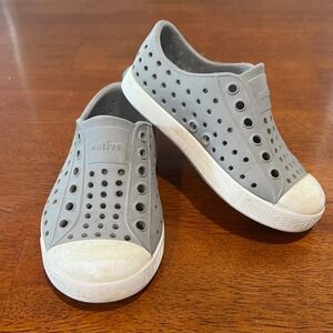 Native Kids Toddler Gray Jefferson Slip On‎ Water Shoes C7 Comfortable Casual